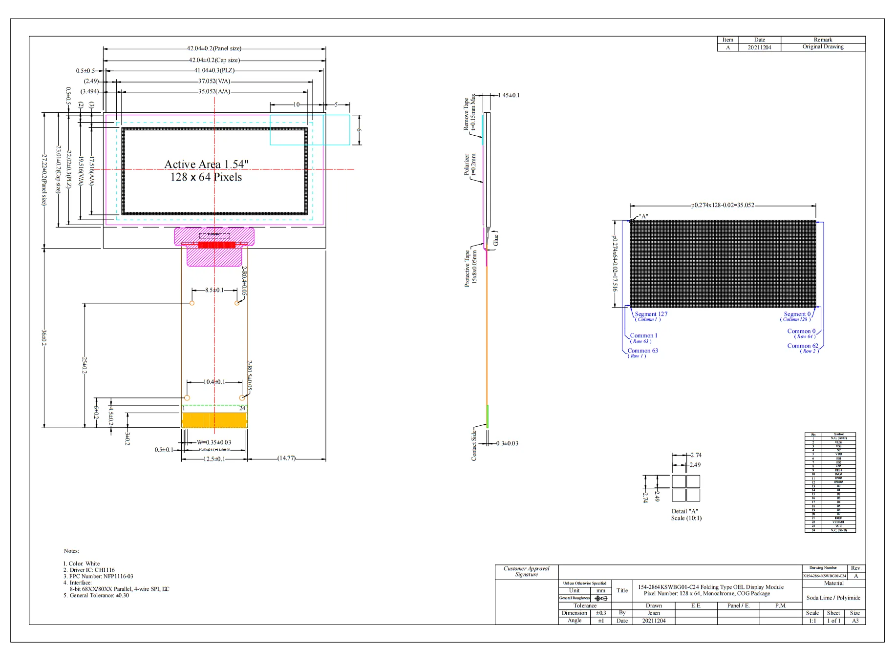 1.54-Inch OLED Display Module