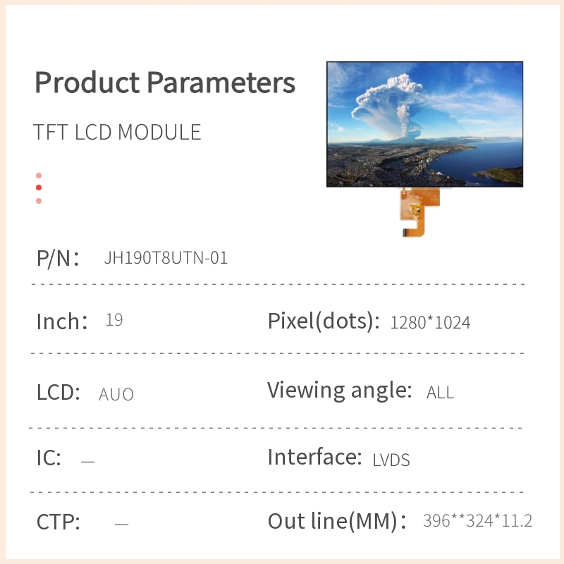 19-inch TFT LCD Module