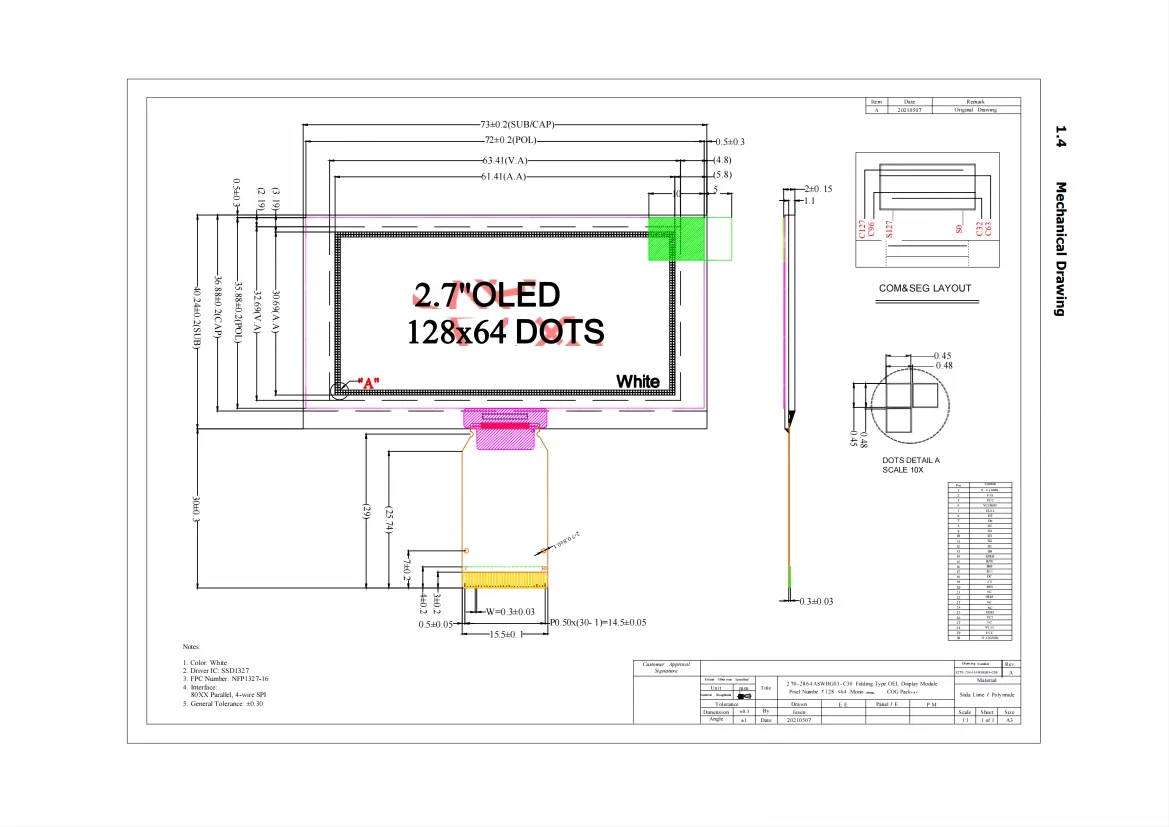 2.7-inch OLED Display Module