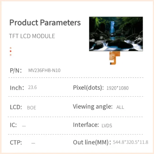 23.6-inch TFT LCD Module