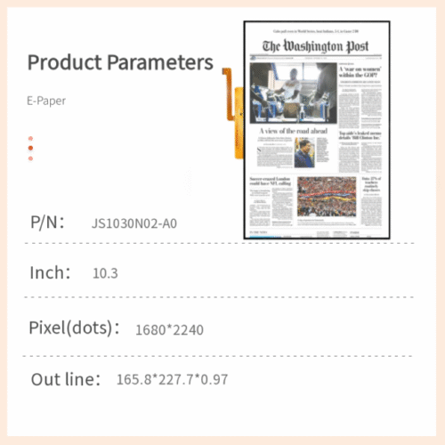 10.3‑Inch E‑Paper Display Module