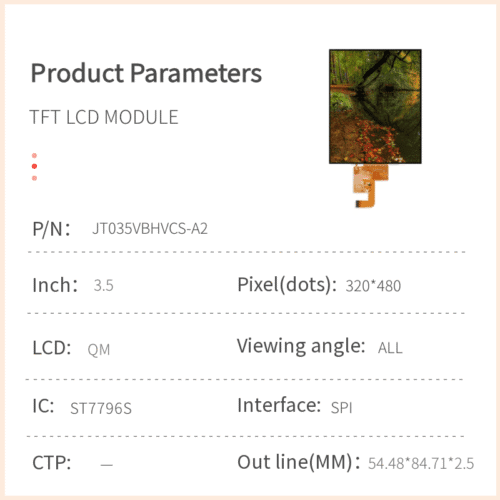 3.5-inch IPS TFT LCD Module