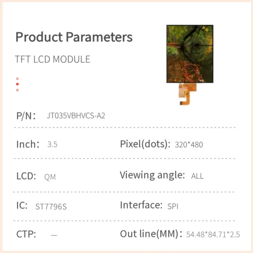 3.5-inch IPS TFT LCD Module