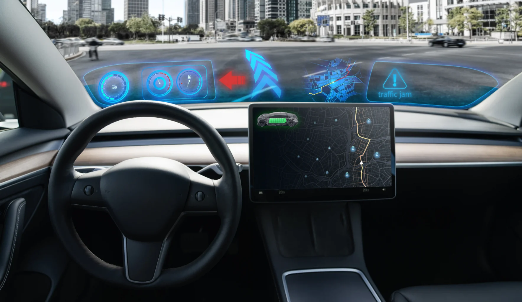 Automotive display screen