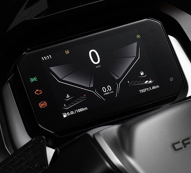 LCD motorcycle display