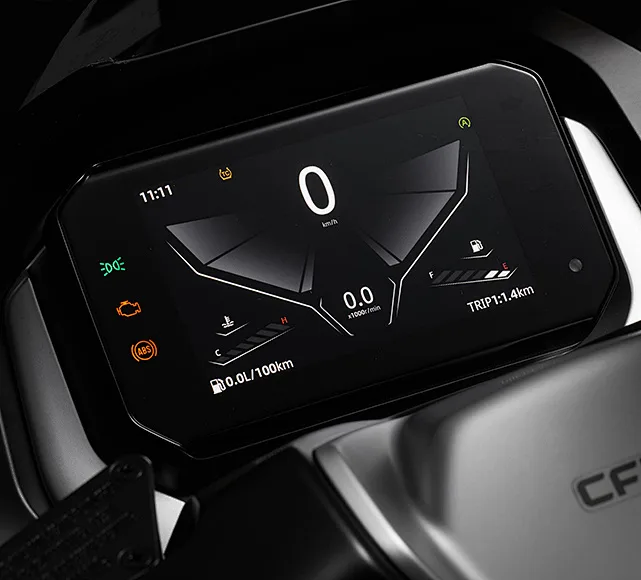 LCD motorcycle display
