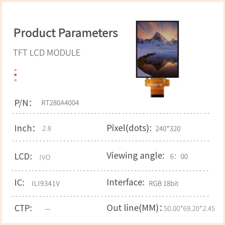 2,8-Zoll-TFT-LCD-Modul