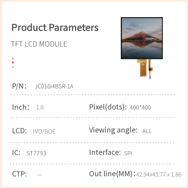 1,6-Zoll-TFT-LCD-Modul
