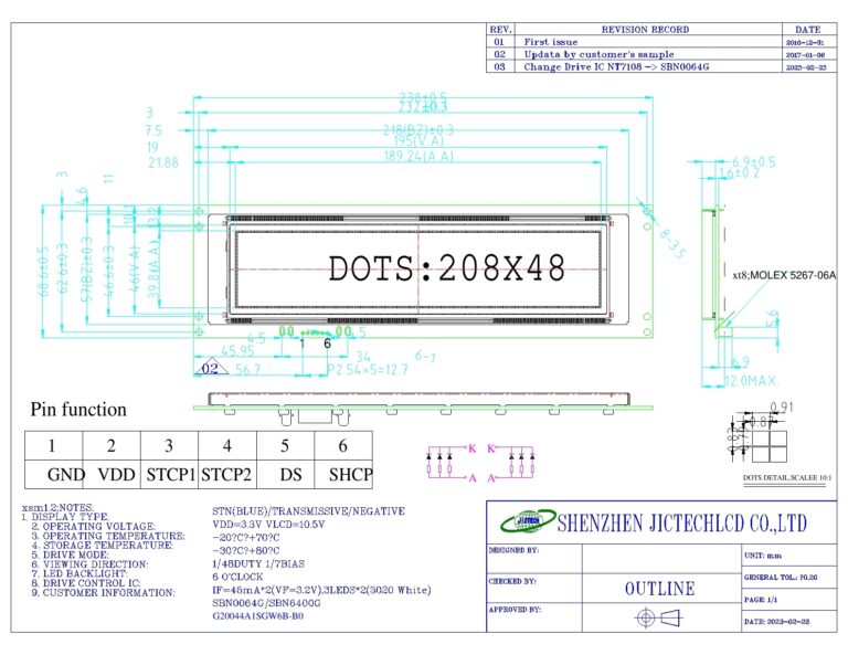 Electronic scale display module