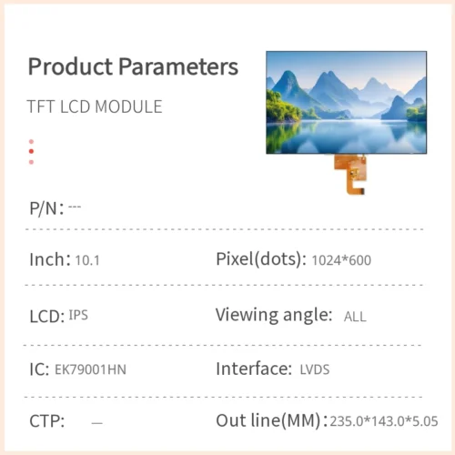 10.1 inch ips tft lcd