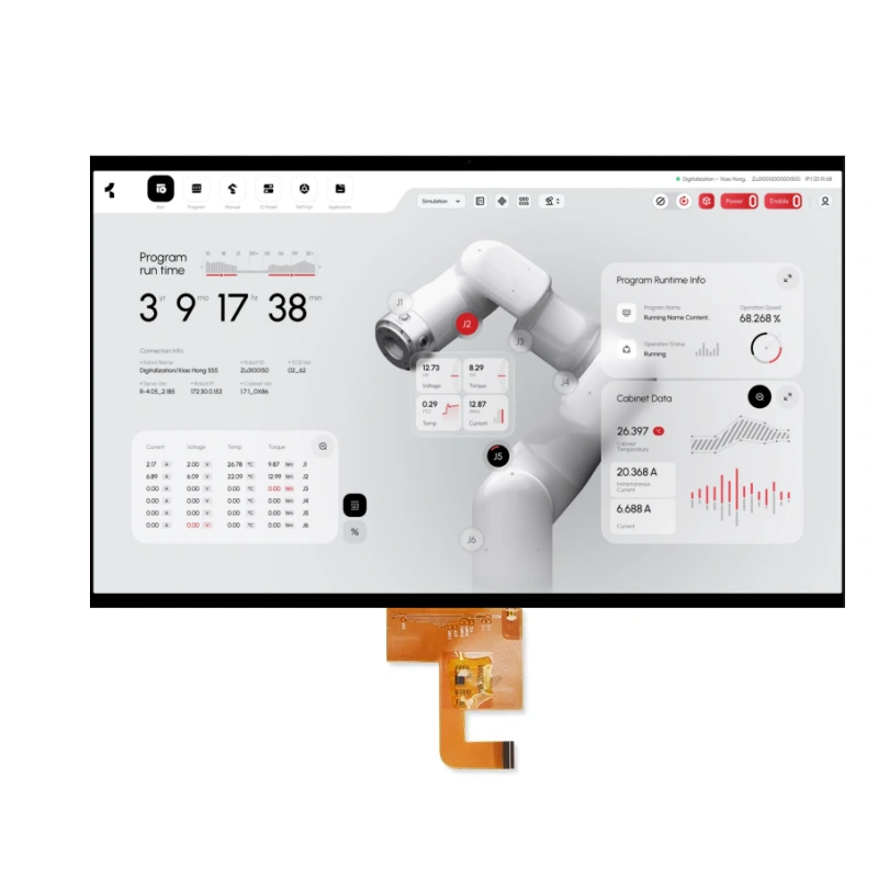 Module d'affichage LCD TFT FHD industriel avec écran tactile résistif