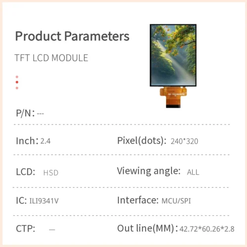 2.4 inch ips tft lcd