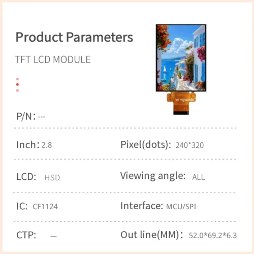 2.8 inch ips tft lcd
