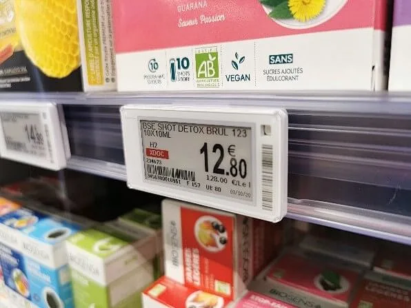 Supermarket commodity price electronic paper display screen
